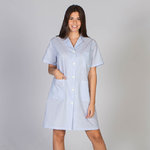 SCRUB COAT WOMAN S/S VICHY
