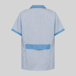 SCRUB COAT WOMAN SHORT VICHY S/S MIX
