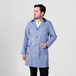 MAN´S SCRUB COAT Martín vichy ANTIBACTERIAL (sizes XS-XXL)
