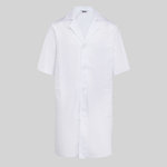 BLOUSE HOMME MANCHES COURTES SERGÉ BLANC
