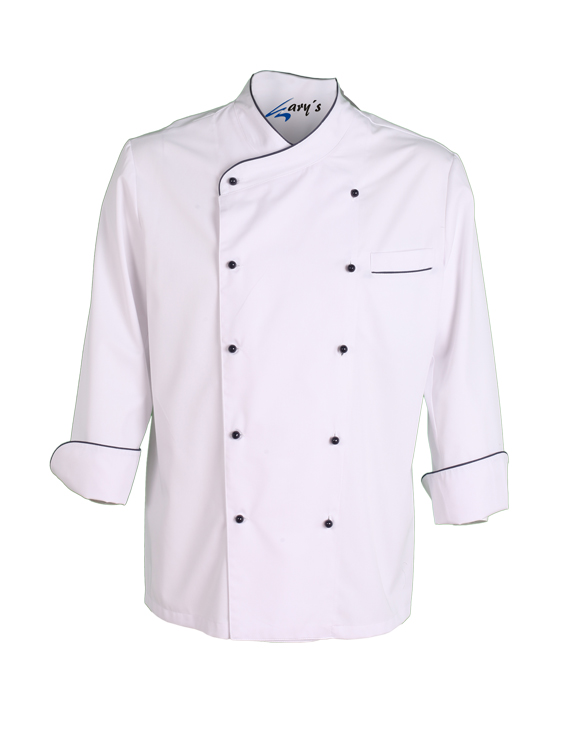 CASACO COZINHA UNISSEXO NÁPOLES BRANCO VIVO COR - Imagem