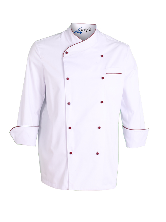 CASACO COZINHA UNISSEXO NÁPOLES BRANCO VIVO COR - Imagem