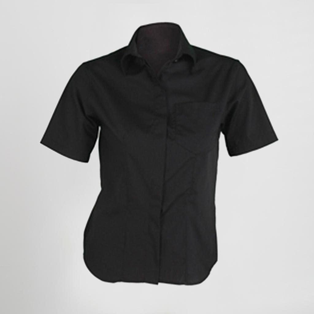 BLUSA SENHORA BOTÃO OCULTO M/CURTA - Imagem
