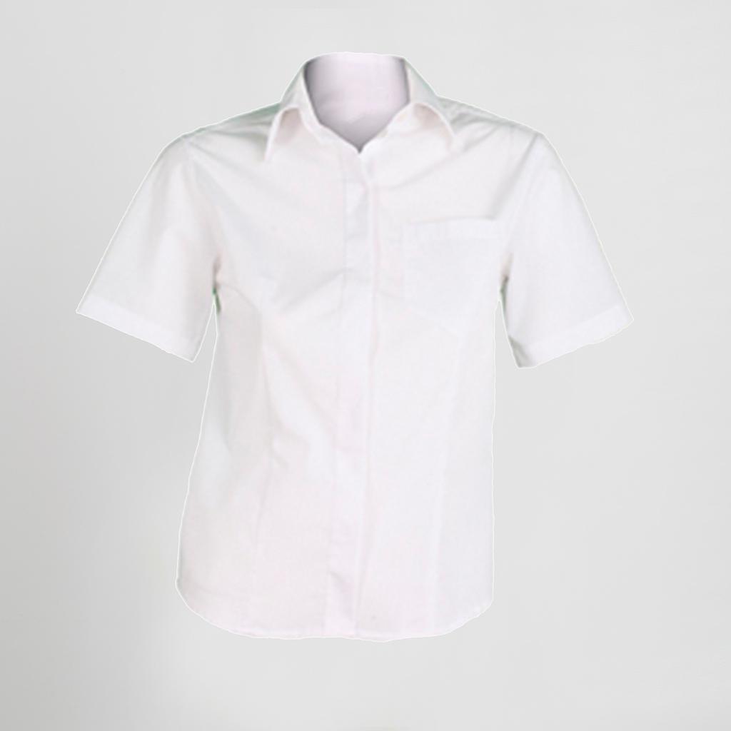 BLUSA SENHORA BOTÃO OCULTO M/CURTA - Imagem