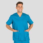 BLUSA SANITARIO UNISEX SCOLLO A V COLORATO
