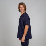 BLOUSE SANITARY UNISEX V-NECK COLOURS
