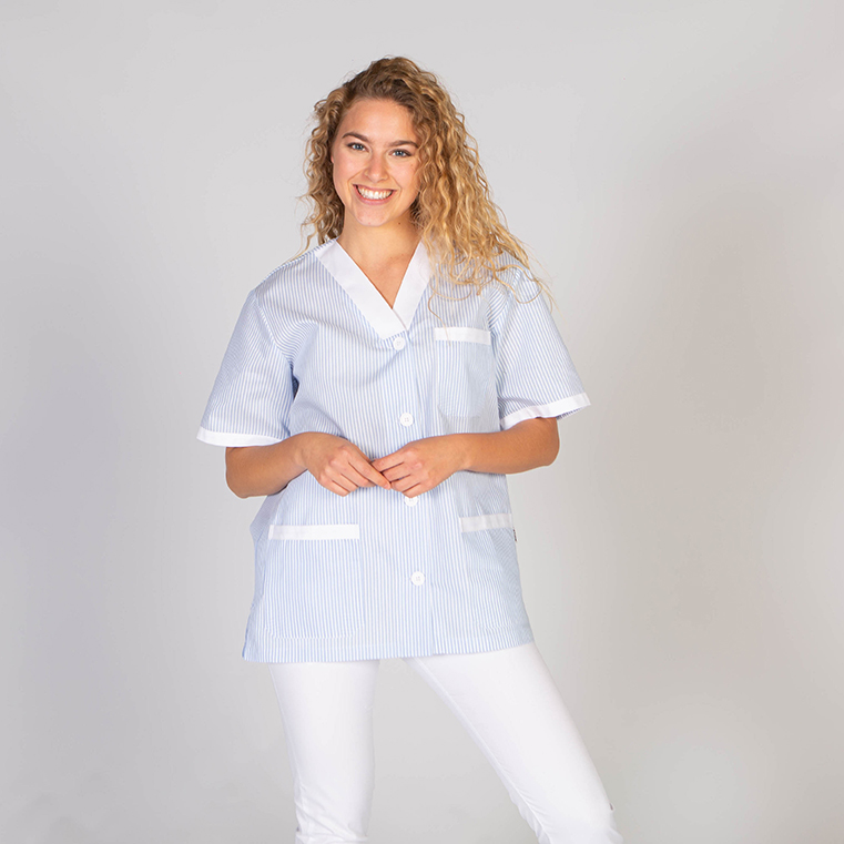 BLUSA PESSOAL DE SAÚDE UNISSEXO BICO ABERTO VICHE COMBINADA/COMBINADO - Imagem