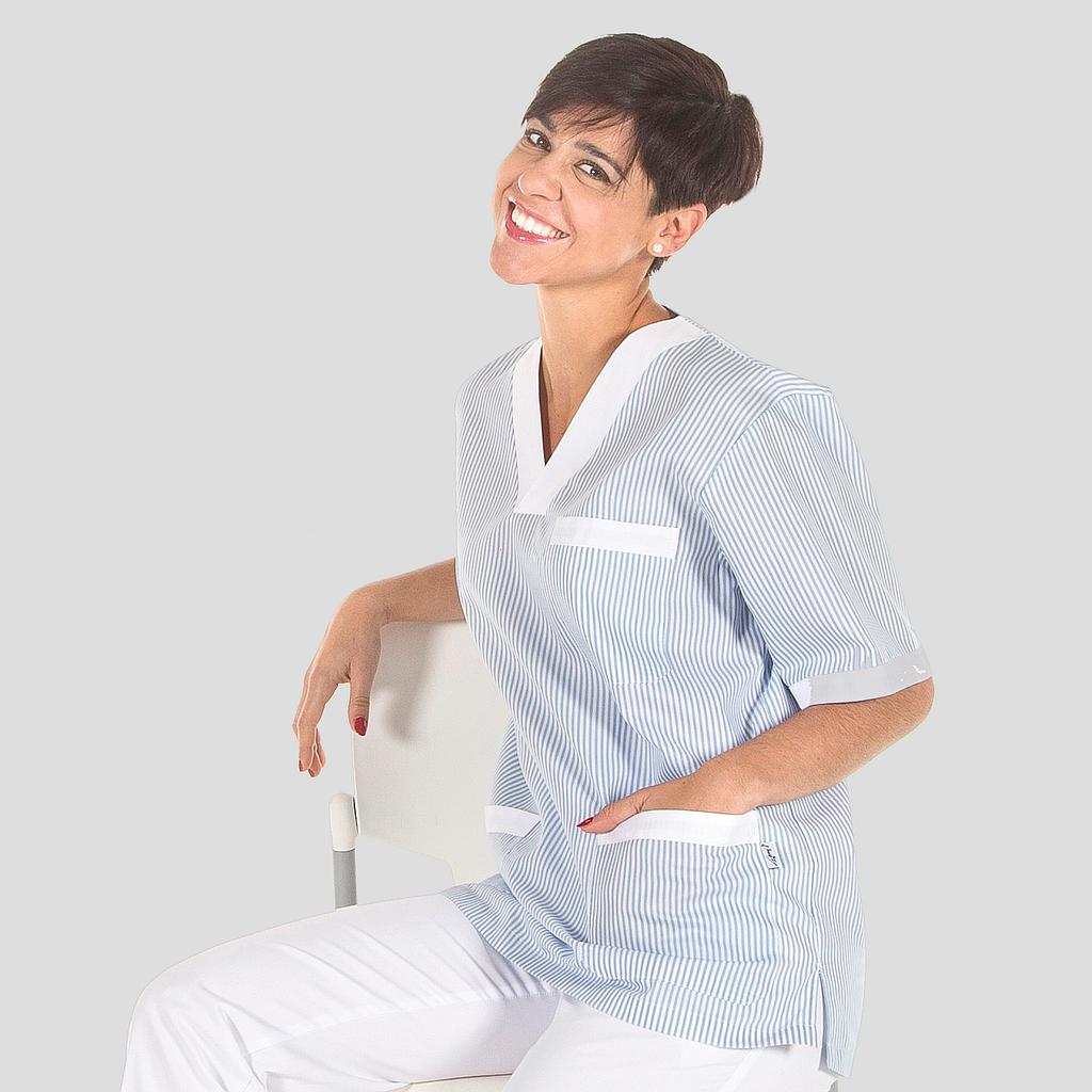 BLUSA PESSOAL DE SAÚDE UNISSEXO BICO VICHE COMBINADA/COMBINADO - Imagem