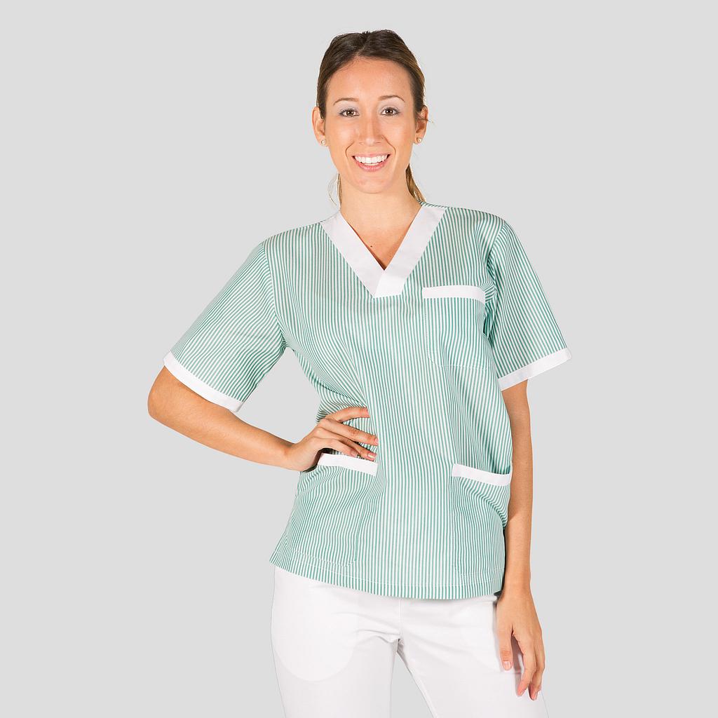 BLUSA PESSOAL DE SAÚDE UNISSEXO BICO VICHE COMBINADA/COMBINADO - Imagem