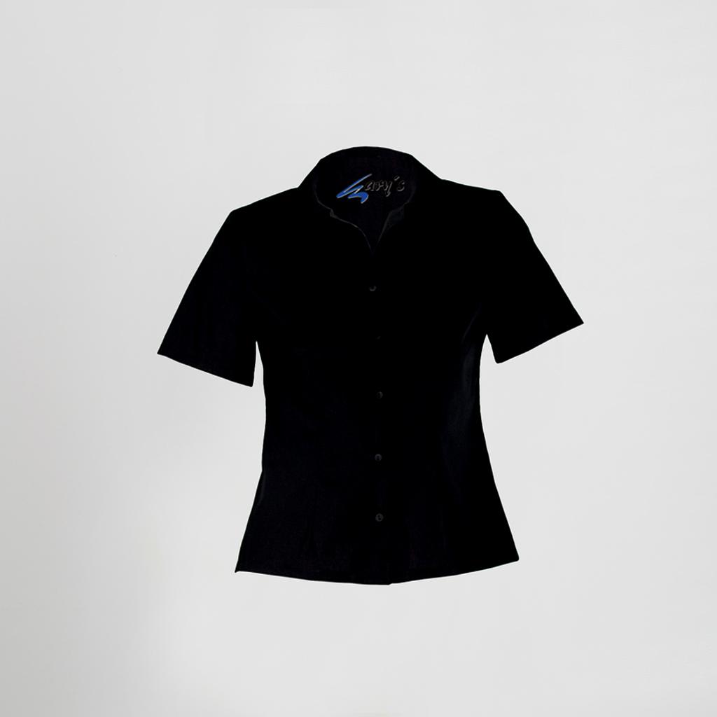 BLUSA CAMAREIRA ENTALADA M/CURTA POPELÍN - Imagem