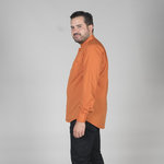 SHIRT MAN GRANDAD COLLAR L/SLEEVED