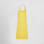 APRON WITH BIB AND POCKET 90x75 CM TWILL