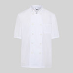 JACKET UNISEX FINE POPELIN WHITE S/S
