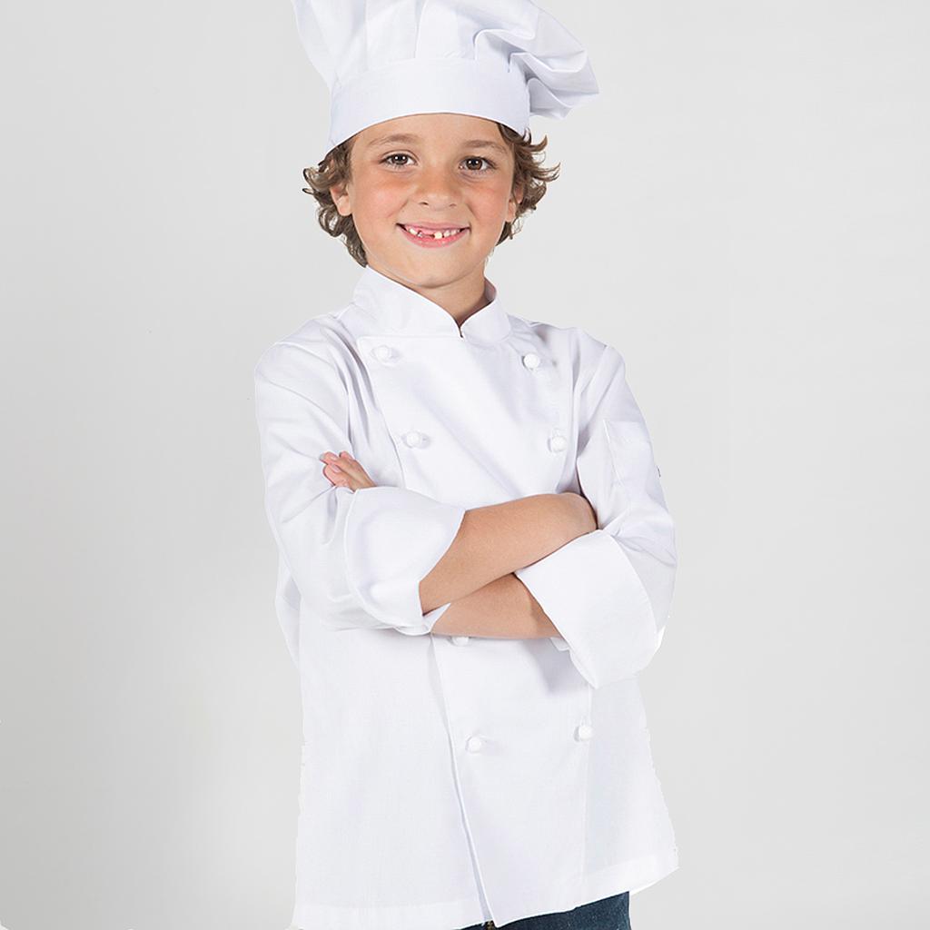 CASACO COZINHEIRO INFANTIL BRANCA - Imagem