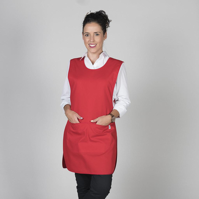 POLYESTER TWILL TABARD W. CENTRAL POCKET 