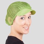 CAPPELLINO DONNA RETE E VISIERA COLORE (PACCO 10 un.)
