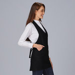 DELANTAL BISTRO ESCOTE PICO BOLSILLO CENTRO 80X65 CM