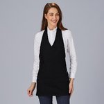 DELANTAL BISTRO ESCOTE PICO BOLSILLO CENTRO 80X65 CM