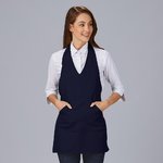 APRON BISTRÓ V-NECK CENTRAL POCKET 80X65 CM
