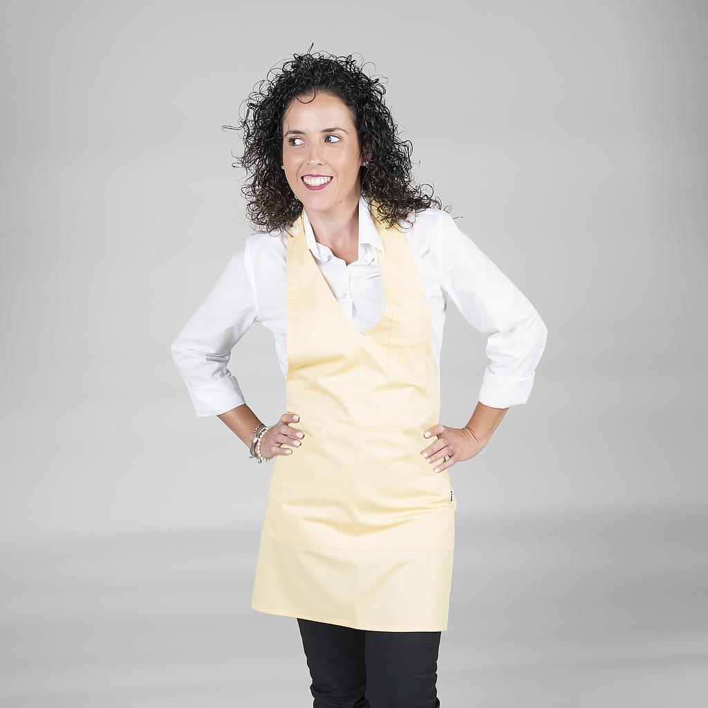 AVENTAL BISTRO ESCOTE BICO BOLSO CENTRO 80X65 CM - Imagem