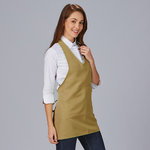 DELANTAL BISTRO ESCOTE PICO BOLSILLO CENTRO 80X65 CM