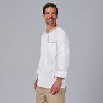 CHAQUETA COCINA HOMBRE OTERO TEJIDO RECICLADO Y ORGANICO KLOPMAN