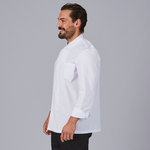JACKET KITCHEN UNISEX L/SLEEVED TWILL WHITE L/SLEEVED
