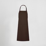 TABLIER À BAVETTE ET POCHE SERGÉ POLYESTER 90X75 CM
