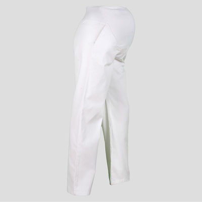 WHITE MARCELLA MATERNITY TROUSERS