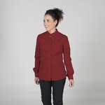 BLOUSE WOMAN GRANDAD COLLAR L/SLEEVED