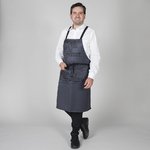 APRON WITH BIB GOURMET PRINTING 92X75 CM
