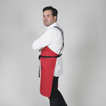 DELANTAL CON PETO GOURMET ESTAMPADO 92X75 CM