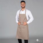 APRON WITH BIB ORGANIC FABRIC 91X74 CM
