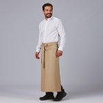 TABLIER CUISINE-CHEF FENDU SERGÉ POLYESTER 90X110 CM
