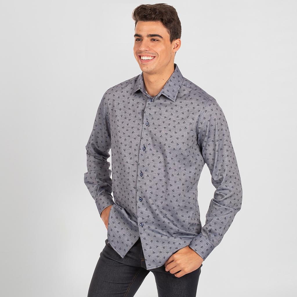 CAMISA HOMEM SLIM FIT ENRICO - Imagem