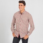 CAMISA HOMBRE VICENZO SLIM FIT VICHY 