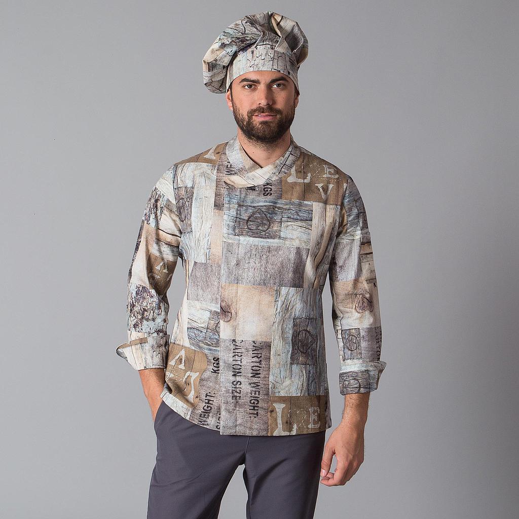 CASACO COZINHA UNISSEXO MADEIRAS - Imagem