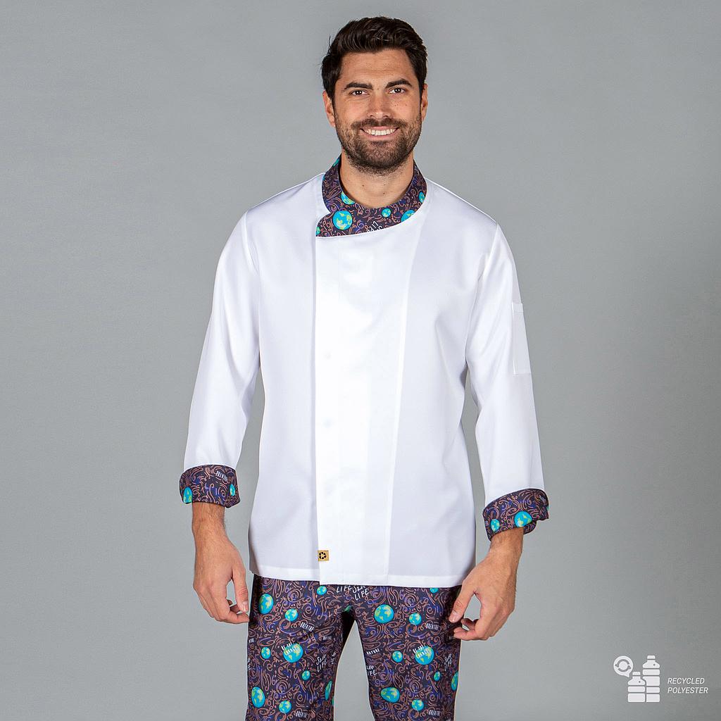 CASACO COZINHA UNISSEXO PLANET TECIDO RECICLADO MICROFIBRA - Imagem