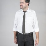 TIE WITH KNOT SLIM DENIM
