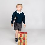 GILET ENFANT COL V  

