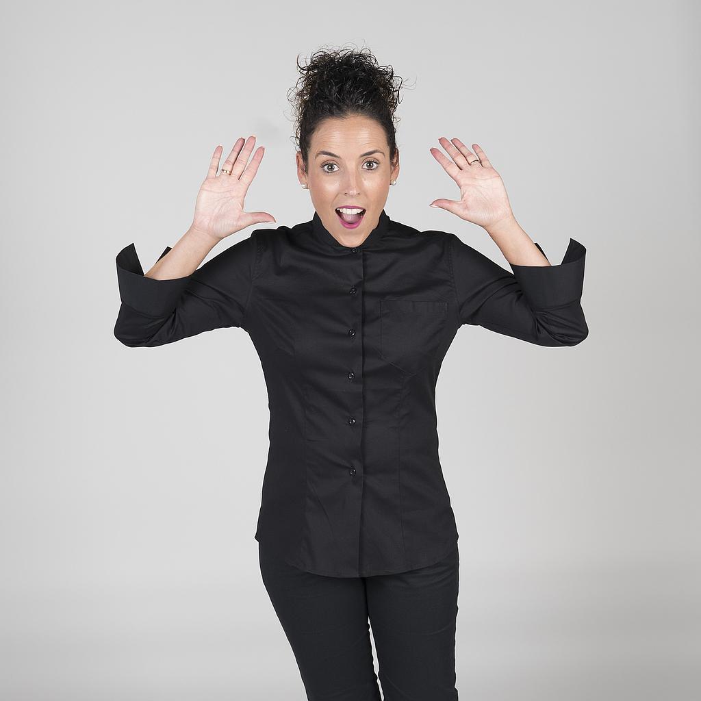 BLUSA SENHORA G/MÃO MANGA 3/4 ALGODÃO ELÁSTICO - Imagem