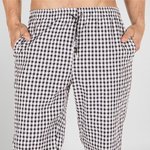 TROUSERS CHEESECLOTH UNISEX ELASTIC BAND+OUTER DRAWSTRING
