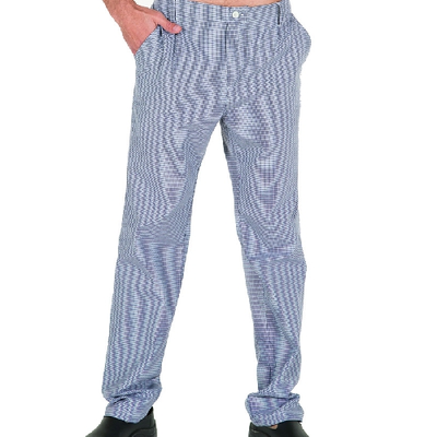 HOUNDSTOOTH CHEF'S TROUSERS W/ BELT LOOPS 