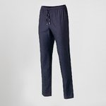 TROUSERS UNISEX WITH DRAWSTRING CHAMBRAY ROMBOS
