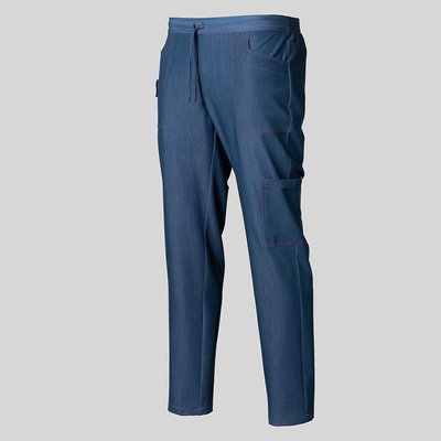 TROUSERS UNISEX WITH POCKETS UNWASHED DENIM PERSIA
