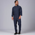 PANTALONE UNISEX CON CORDINO DENIM ZAFIRO
