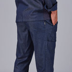 PANTALONE UNISEX CON CORDINO DENIM ZAFIRO
