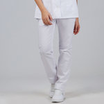 TROUSERS UNISEX ELASTIC BAND+OUTER DRAWSTRING TWILL
