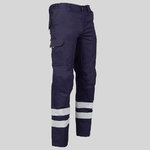 PANTALON UNISEXE MULTIPOCHES TAILLE ÉLASTIQUÉE ARCE 2 BANDES RÉFLÉCHISSANTES
