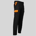 PANTALONE UNISEX MULTITASCHE ELASTICO COMBINATO
